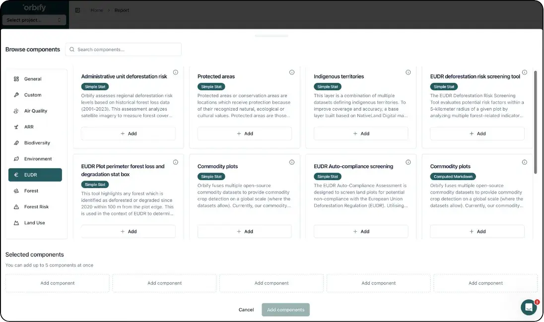EUDR Compliance Screenshot