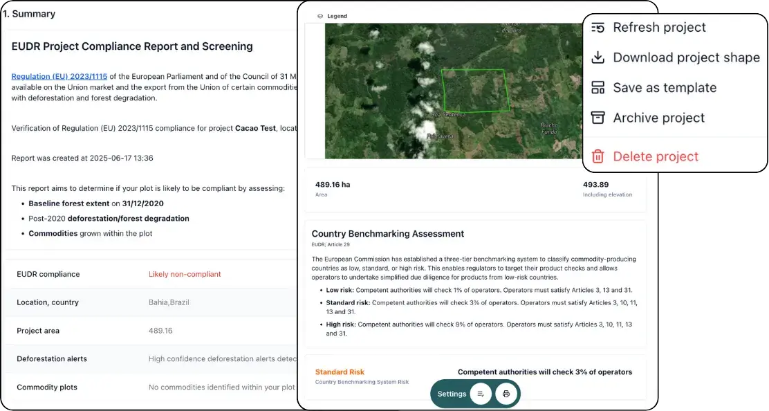 EUDR Compliance Screenshot
